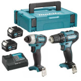 Pack outils 12V DF333D TD110D 2X40AH en makpac Makita CLX224SMJ