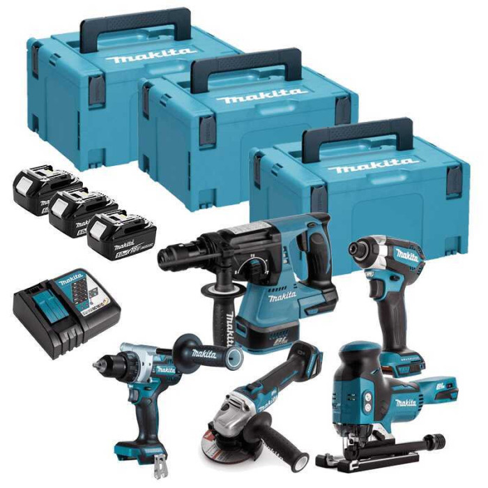 Combopack 5 outils 18V Makita DLX5071TJ