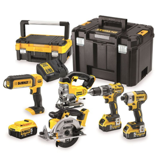 Pack 5 outils 18V 3X50AH Dewalt DCK551P3T qw