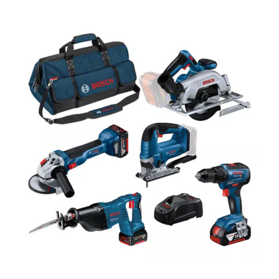 Combopack 5 outils 18V 3X40 ah dans sac Bosch 0615990N39