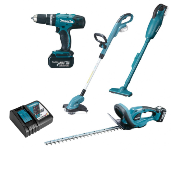 Combopack 4 outils 18V lxt 2X30 ah Makita DLX4093