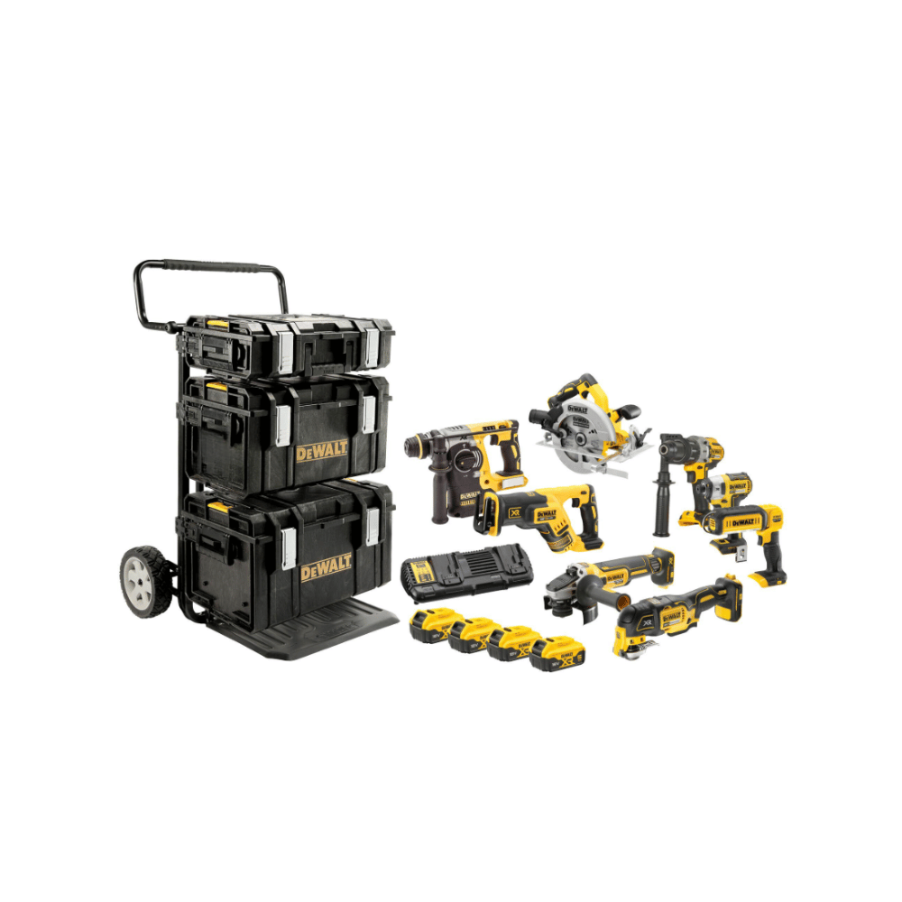 Pack 8 outils premium xr 18V 50AH bl Dewalt DCK853P4 qw