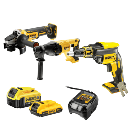 Pack 3 outils carton Dewalt DCK308DM qw