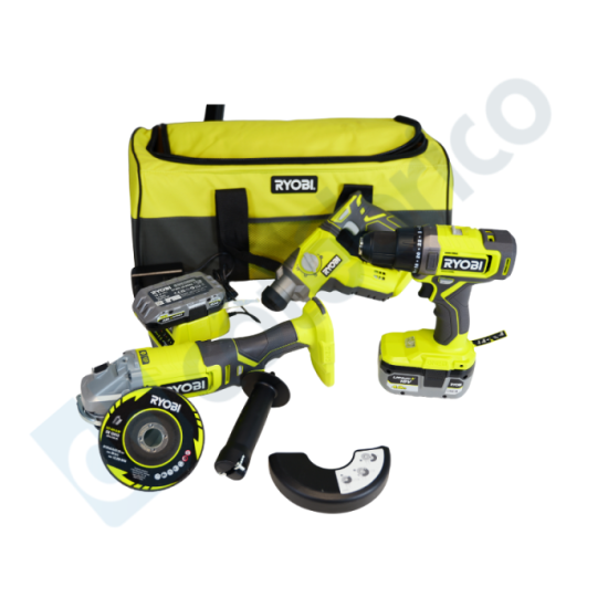 Pack 3 outils R18CK3 242S 1X20 ah 1X40 ah sac Ryobi 5133006572