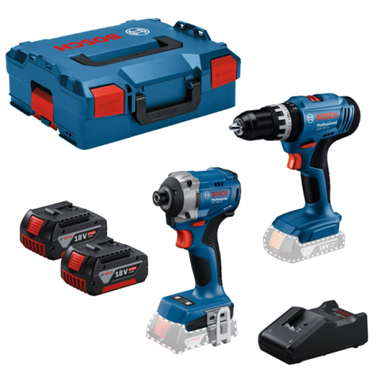Kit 2 outils 18V gsb 18V 25 gdr 18V 215 2X40AH en l boxx Bosch 0615A5008D
