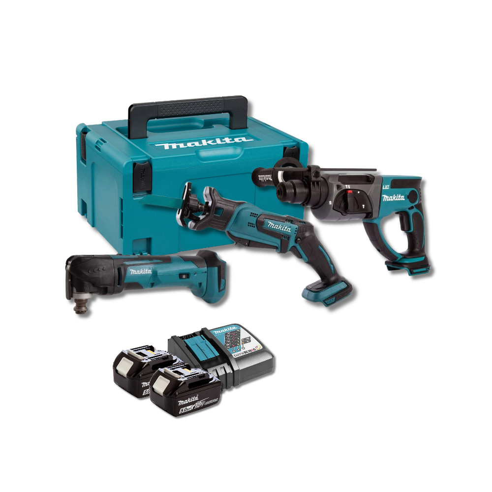 Pack lot renovation DHR202 DTM51 DJR183 2X50AH en makpac Makita