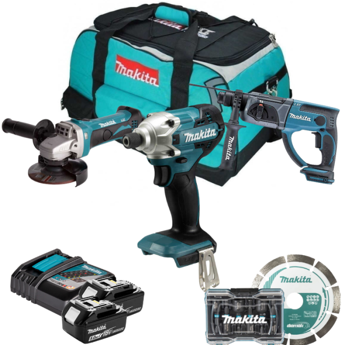 Pack macon DHR202Z DGA452Z DTD156Z 2X50AH en sac Makita