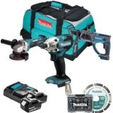 Pack macon DHR202Z DGA452Z DTD156Z 2X50AH en sac Makita