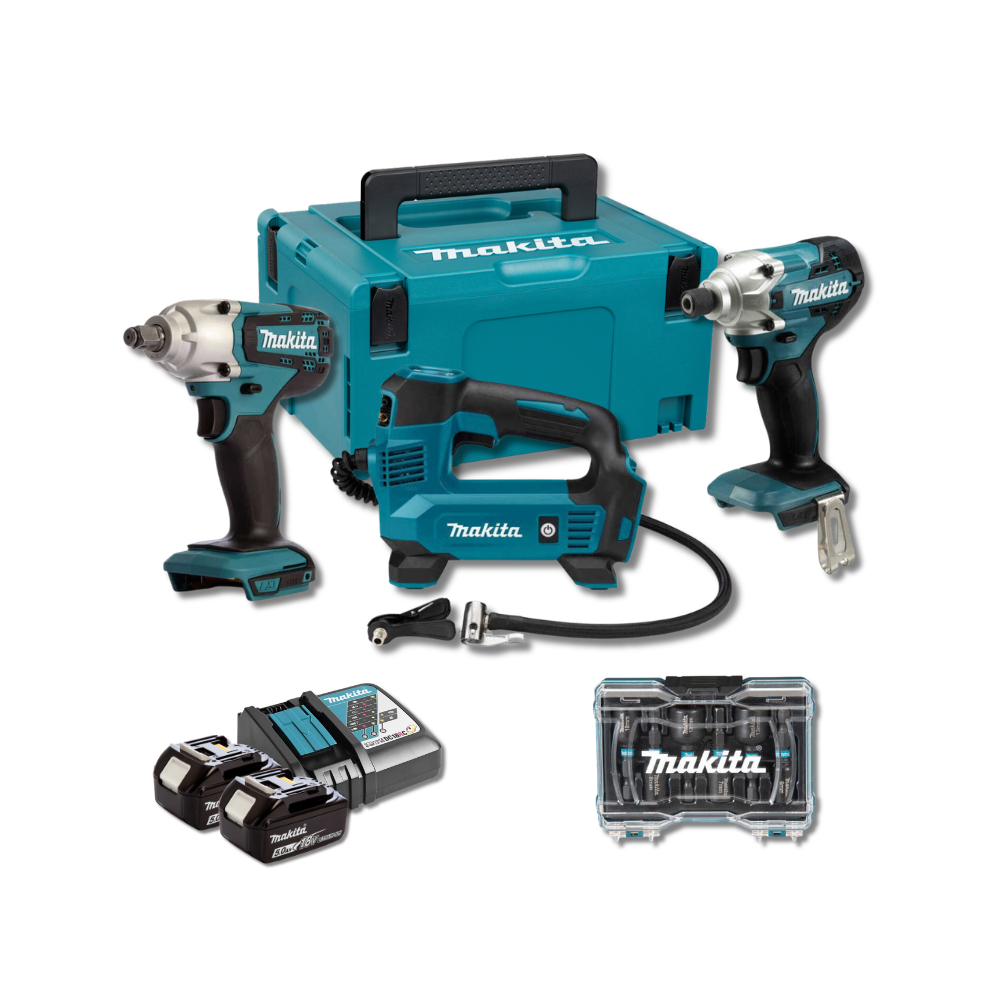 Pack mecanicien DTW190 DTD156 DMP180 2X5AH en makpac Makita