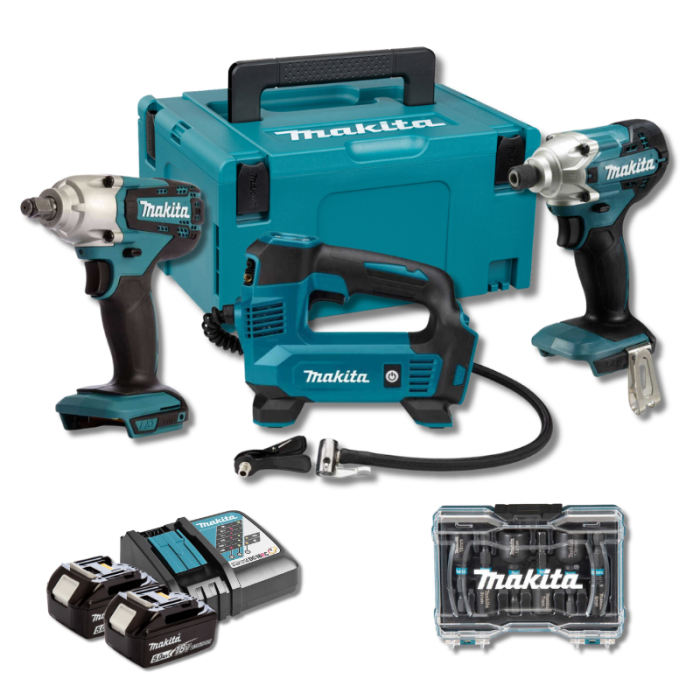 Pack mecanicien DTW190 DTD156 DMP180 2X5AH en makpac Makita