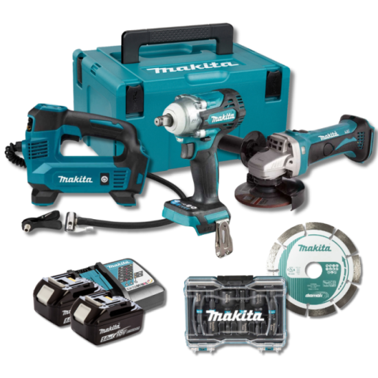 Pack maintenance DTW300 DGA452 DMP180 2X50AH en makpac Makita