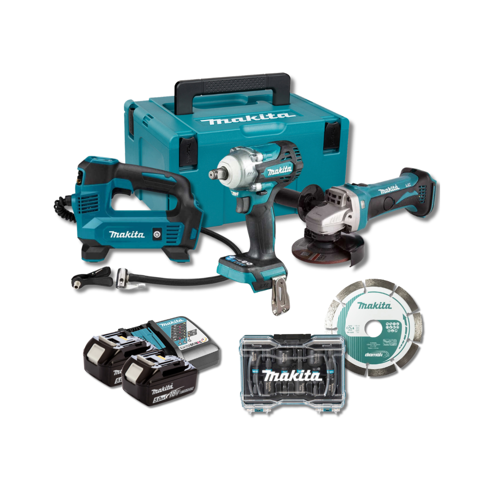 Pack maintenance DTW300 DGA452 DMP180 2X50AH en makpac Makita