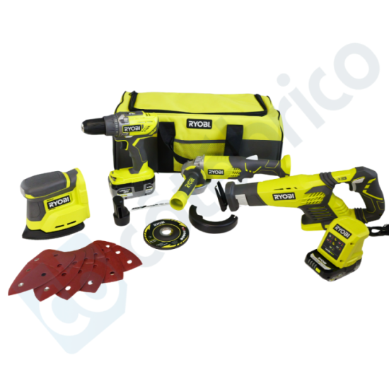 Pack one 4 outils R18CK4E 242S 1X20AH 1X40AH Ryobi 5133004757