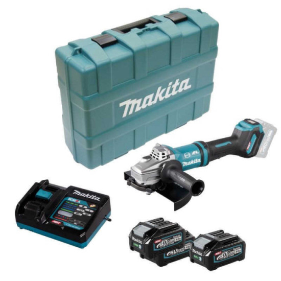 Meuleuse 40V max li ion O230 mm 2X40 ah en valise Makita GA038GM201