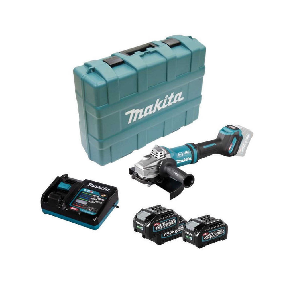 Meuleuse 40V max li ion O230 mm 2X40 ah en valise Makita GA038GM201