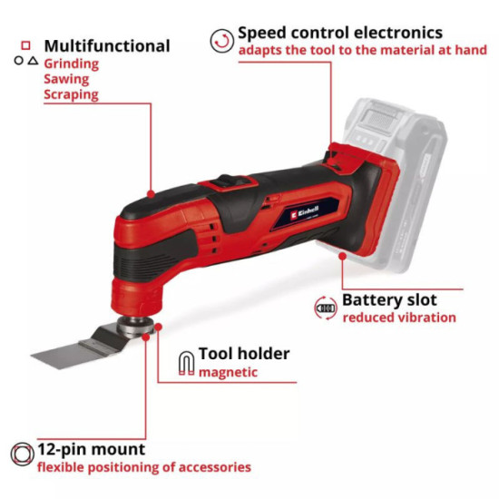 Outil multifonctions 18V tc mg 18 li solo Einhell 4465170