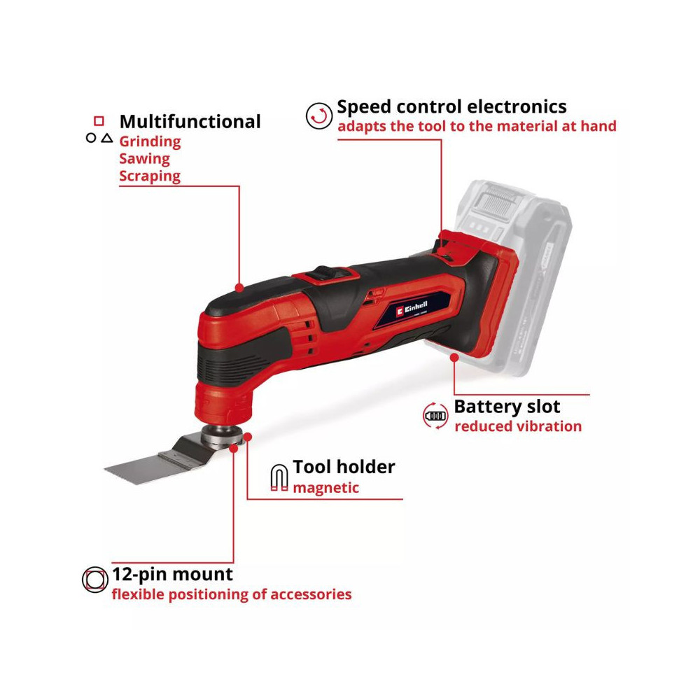 Outil multifonctions 18V tc mg 18 li solo Einhell 4465170