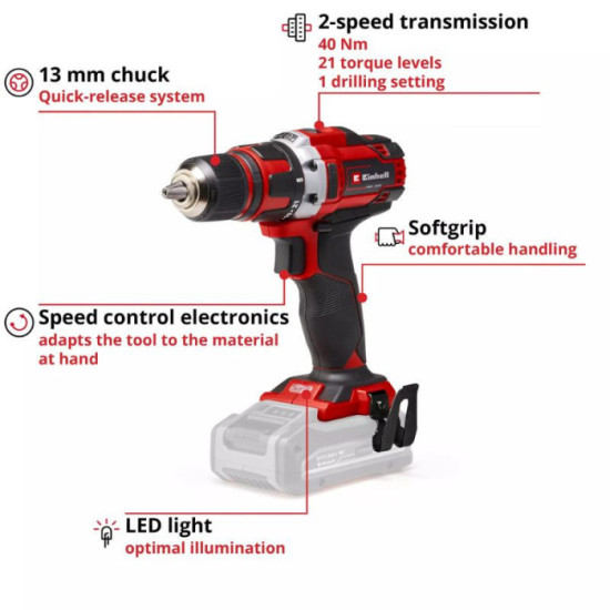 Perceuse 18V te cd 1840 li solo Einhell 4513925
