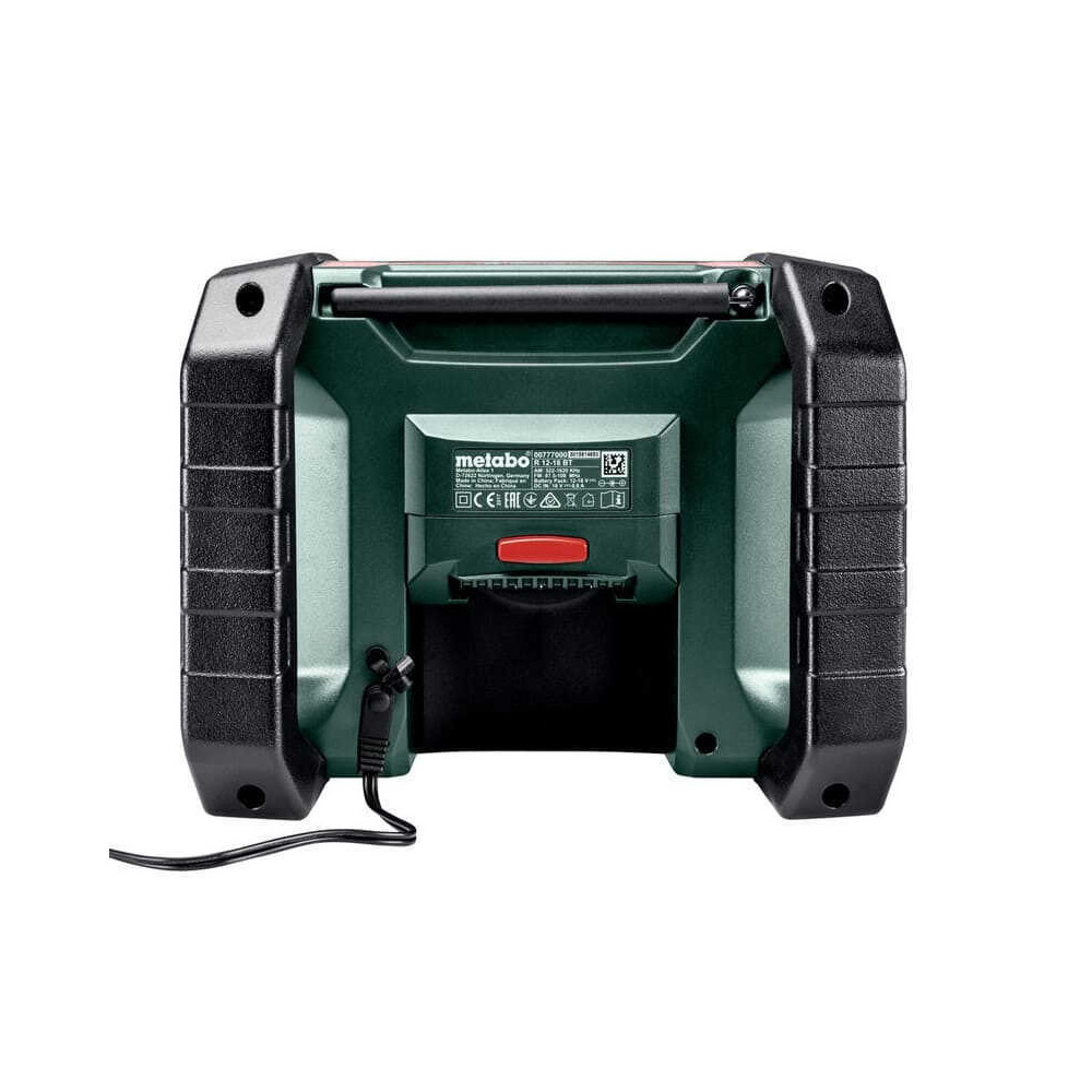 Radio de chantier 18V bluetooth am fm Metabo r 12 18 bt
