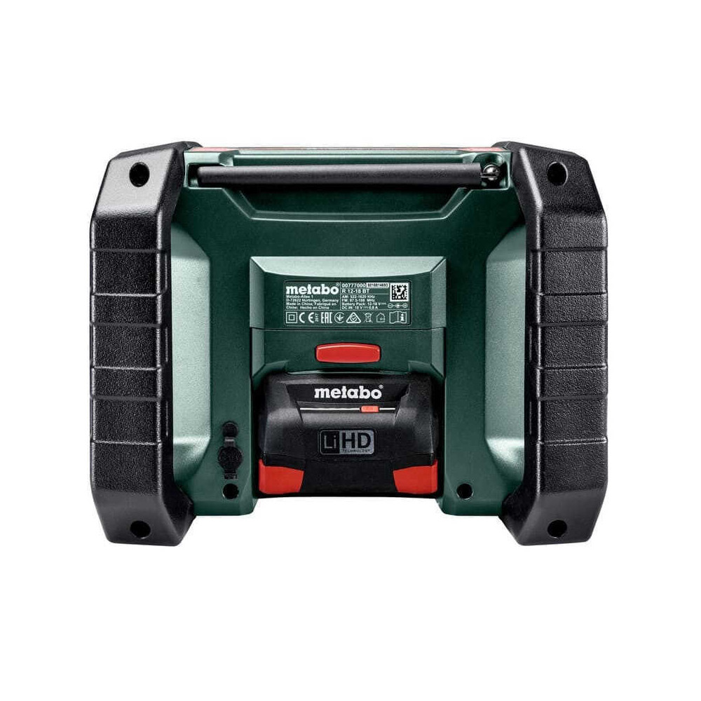 Radio de chantier 18V bluetooth am fm Metabo r 12 18 bt