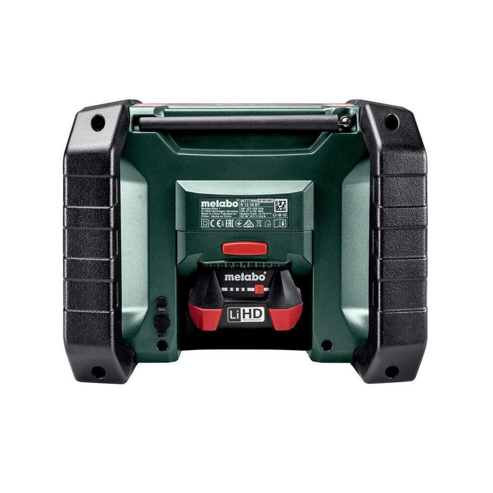 Radio de chantier 18V bluetooth am fm Metabo r 12 18 bt