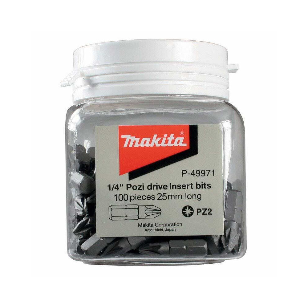 Boîte 100 embouts de vissage Makita P-49971 au prix HT