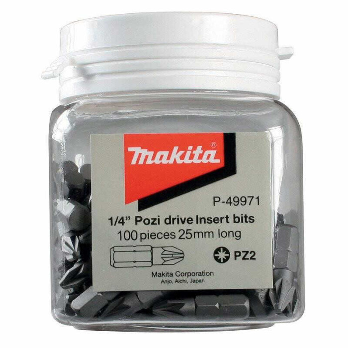 Boîte 100 embouts de vissage Makita P-49971 au prix HT