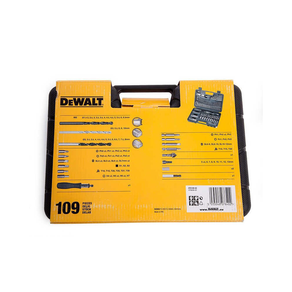 Coffret 109 embouts Dewalt DT0109
