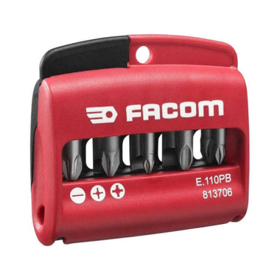Coffret de 10 embout de vissage dans etui Facom E110