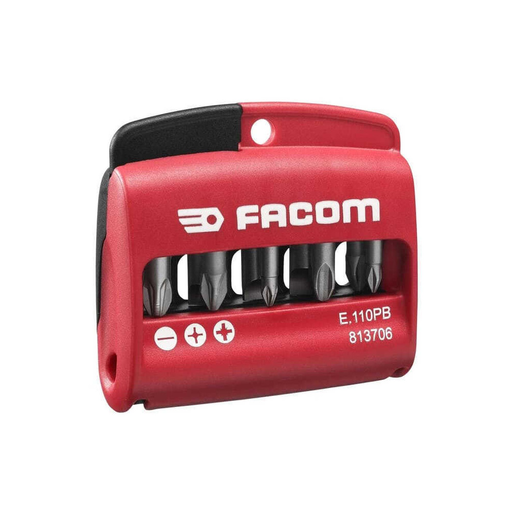 Coffret de 10 embout de vissage dans etui Facom E110