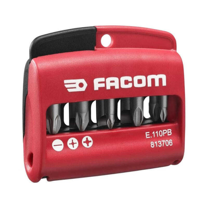 Coffret de 10 embout de vissage dans etui Facom E110