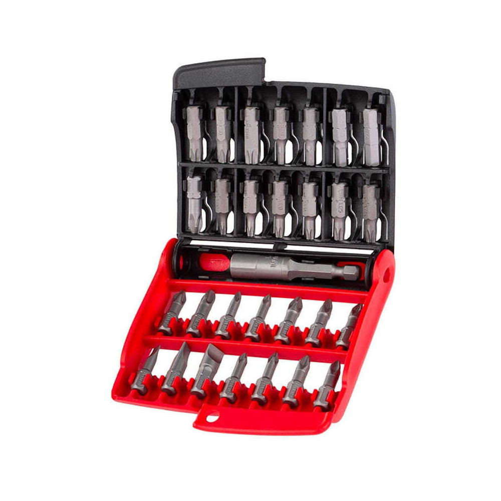 Coffret de 28 embouts de vissage dans etui Facom E120