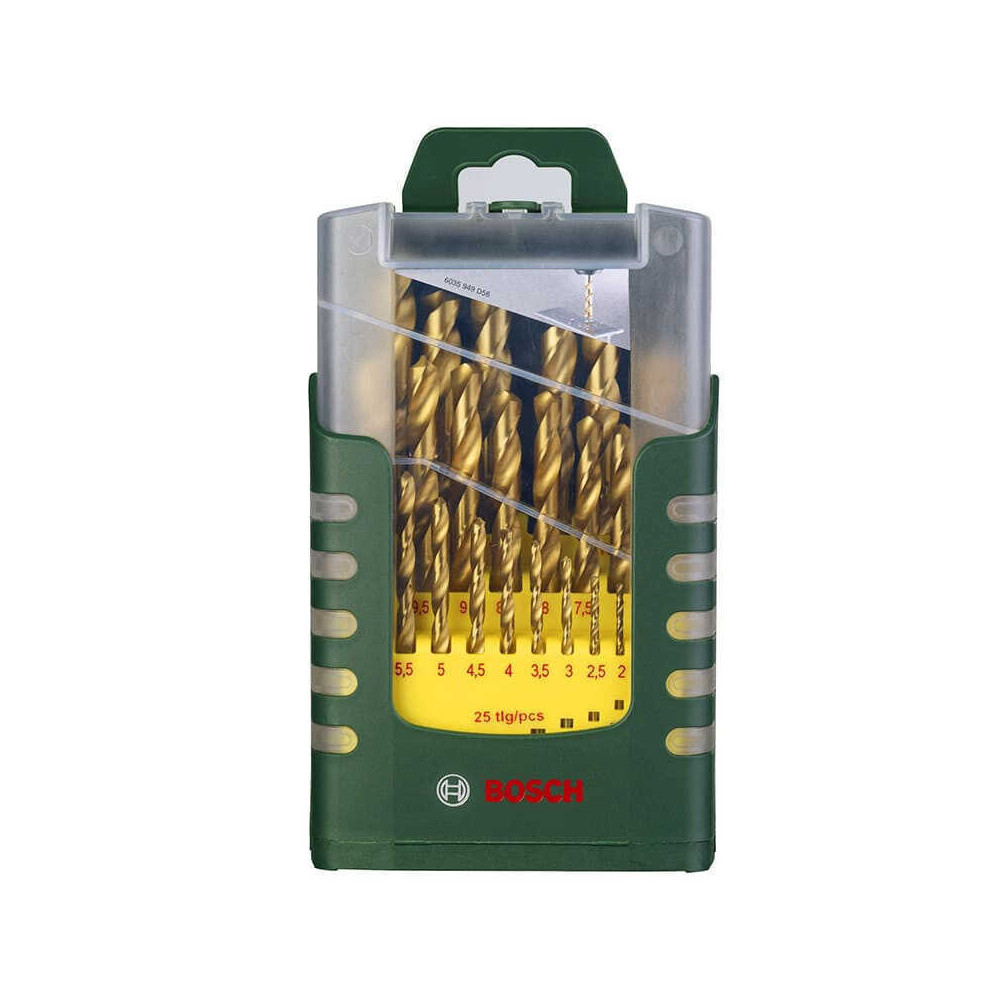 Set de 25 forets a metaux hss titane 1 a 13 mm Bosch 2607017154