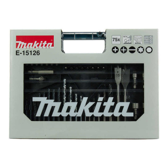 Coffret 75 accessoires Makita e 15126