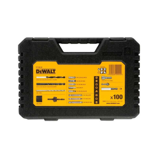 Coffret de forets et embouts pour perceuse 100 pcs Dewalt DT71563