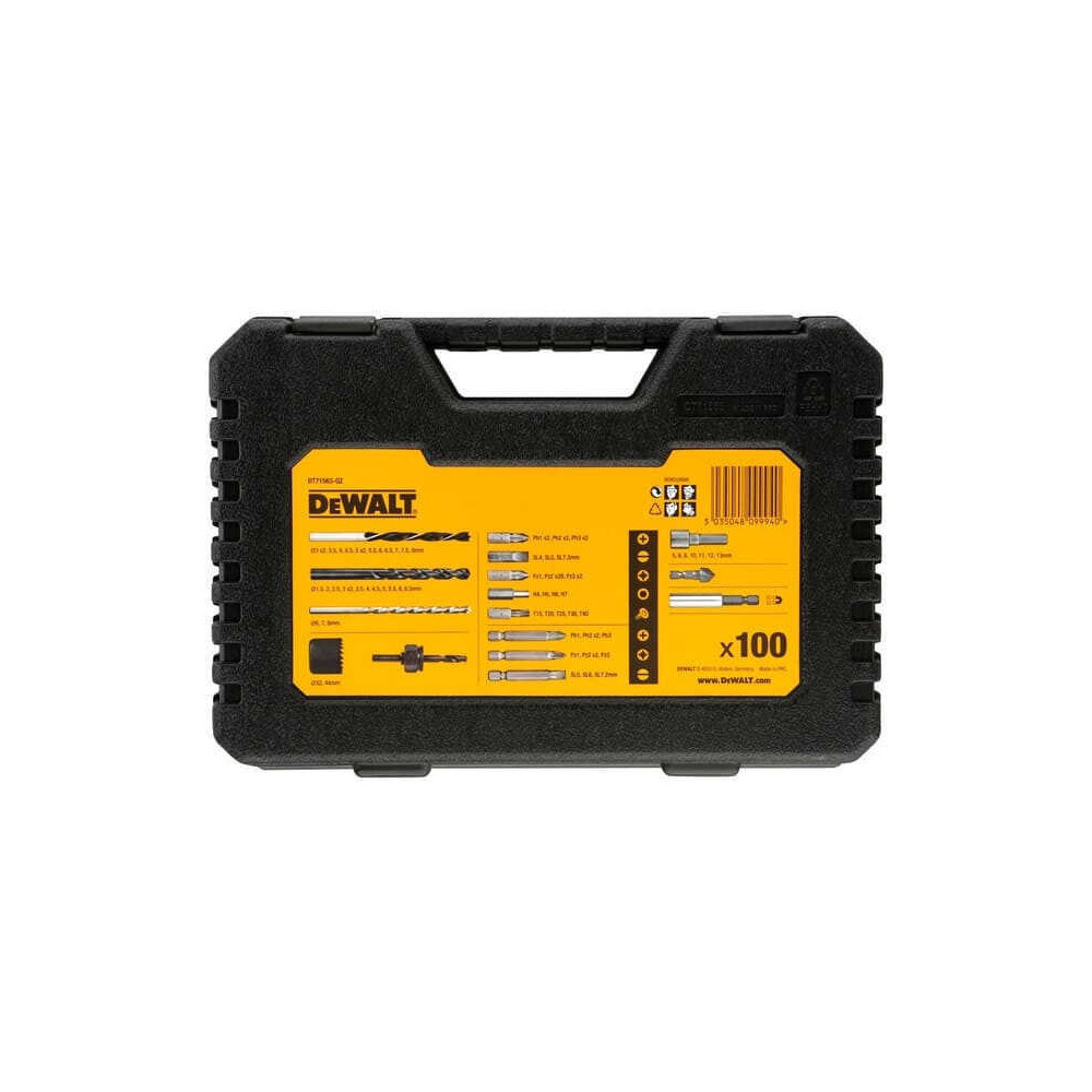Coffret de forets et embouts pour perceuse 100 pcs Dewalt DT71563