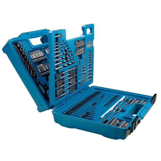 Coffret de meches pour perceuse visseuse 212 pieces Makita e 06270