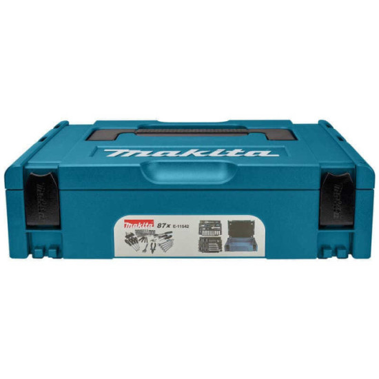 Coffret makpac avec 87 outils a main Makita e 11542