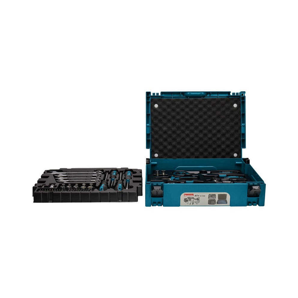 Coffret makpac avec 87 outils a main Makita e 11542