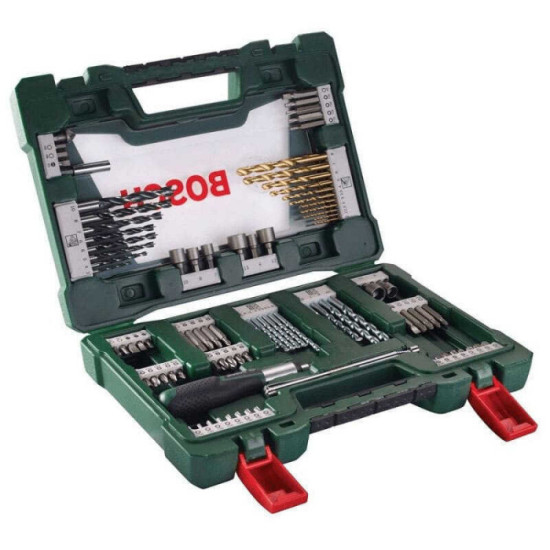 Coffret v line 91 pieces de forets et d embouts tin Bosch Bosch 2607017195