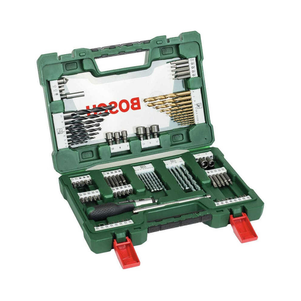 Coffret v line 91 pieces de forets et d embouts tin Bosch Bosch 2607017195