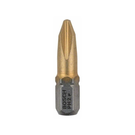 Embout cruciforme ph 2 extra dur de 25 mm lot de 25 Bosch 2607002488