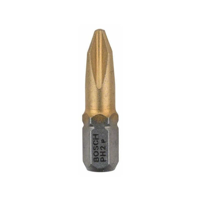 Embout cruciforme ph 2 extra dur de 25 mm lot de 25 Bosch 2607002488
