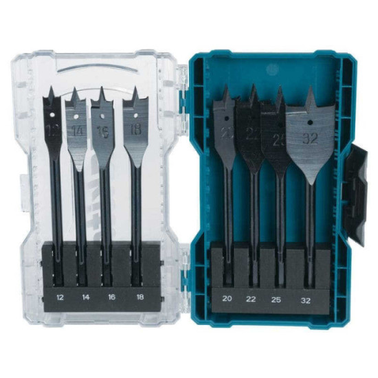 Coffret 8 meches plates a bois Makita e 08698