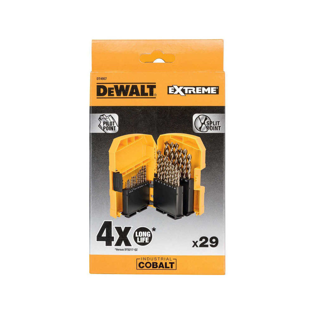 Coffret de forets metal extreme cobalt hss co 29 pcs Dewalt DT4957
