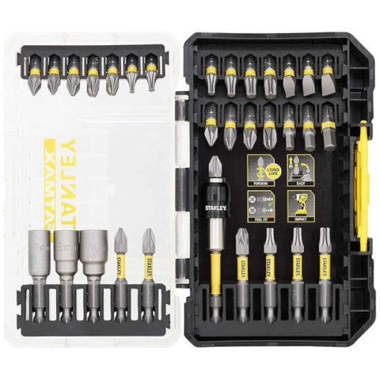 Coffret d embout impact torsion fatmax 32 pcs Stanley STA88557 xj