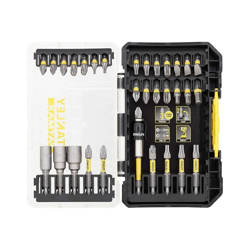 Coffret d embout impact torsion fatmax 32 pcs Stanley STA88557 xj