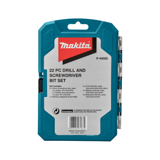 Coffret 22 embouts de percage vissage avec porte embout Makita p 44002