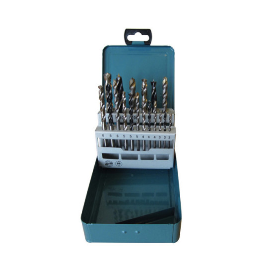 Coffret forets cylindriques bois acier beton 18 pcs Makita d 46202