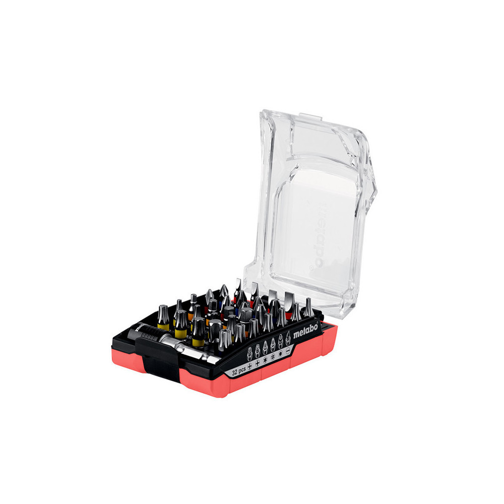 Coffret d embouts 32 pcs pour perceuses visseuses Metabo 626696000